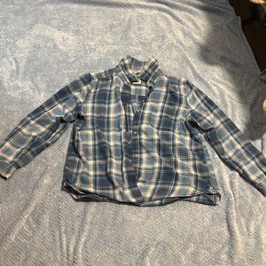 American Eagle plaid button up (XL)